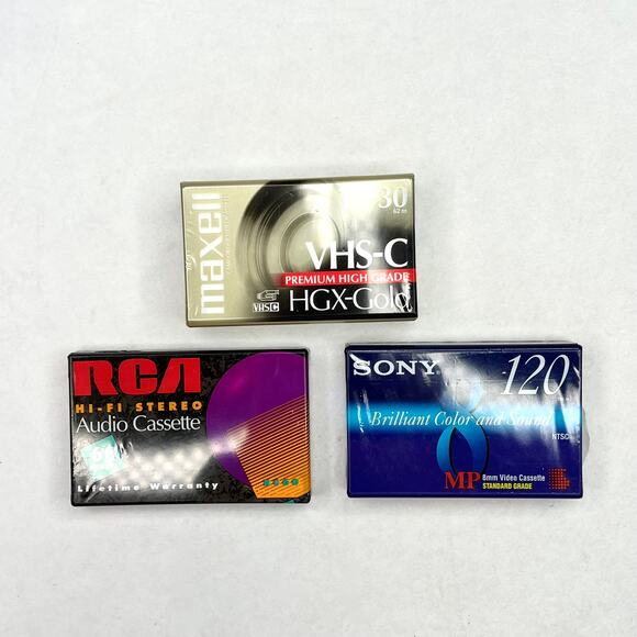 Vintage Recordable Blank Audio/Video Cassette Tapes Bundle - Picture 3 of 6